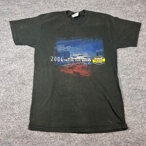 Vintage 2004 NASCAR Shirt Men's L Nextel Cup Series Black Racing Graphic Tee